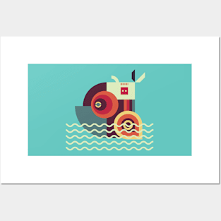 Mecha Fish Posters and Art